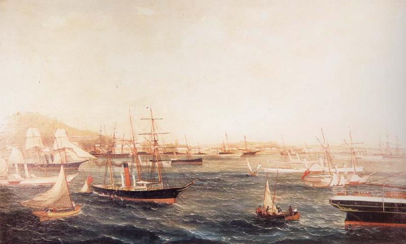 unknow artist Confederate Blockade Runners at St.George-s Bermuda China oil painting art